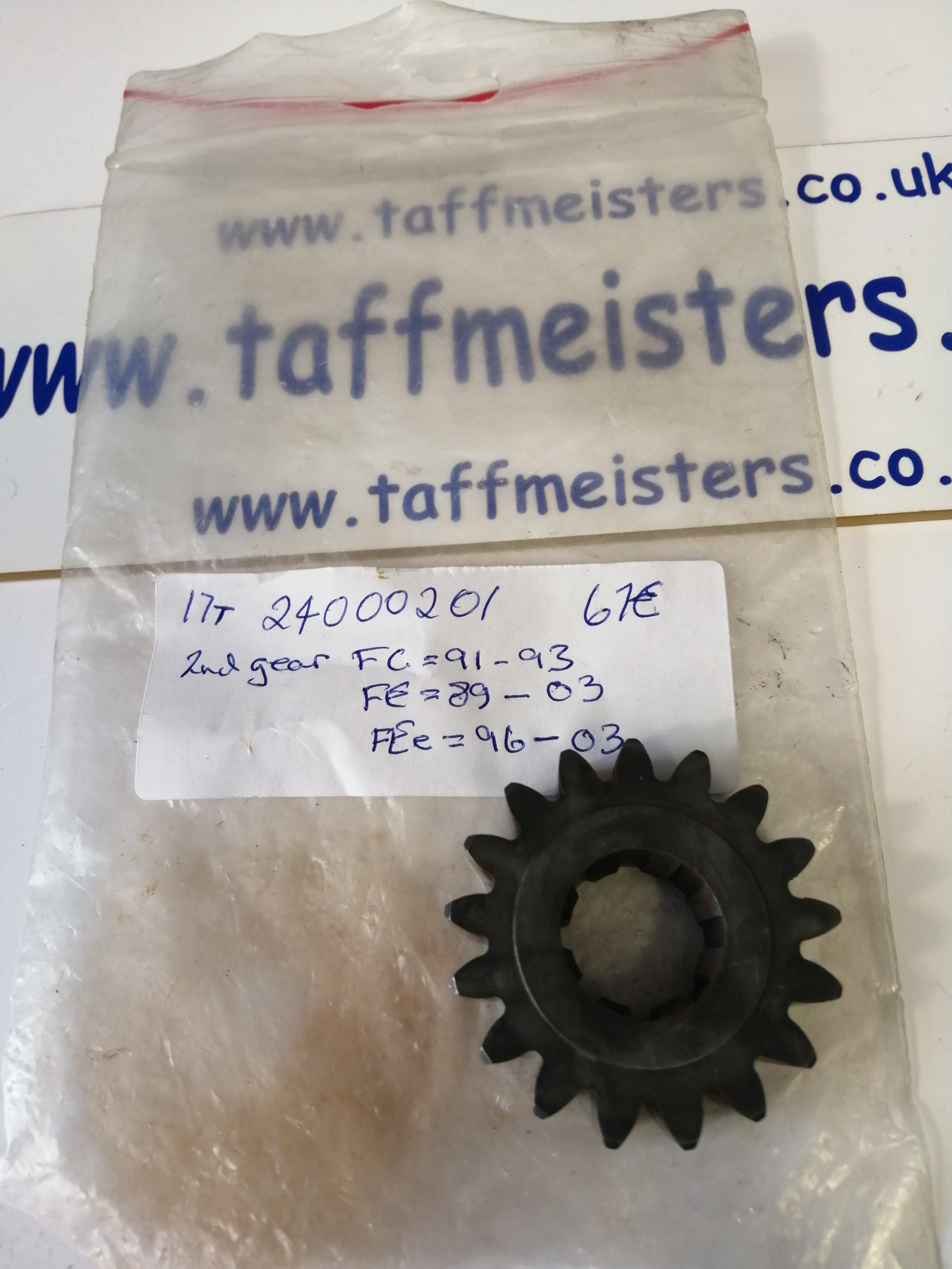 101373 - 17T output - 24000201 Idler Gear 2nd.  Suits FE; 1989-2003. FEe models; 1996-2003. FC; 1991-1993